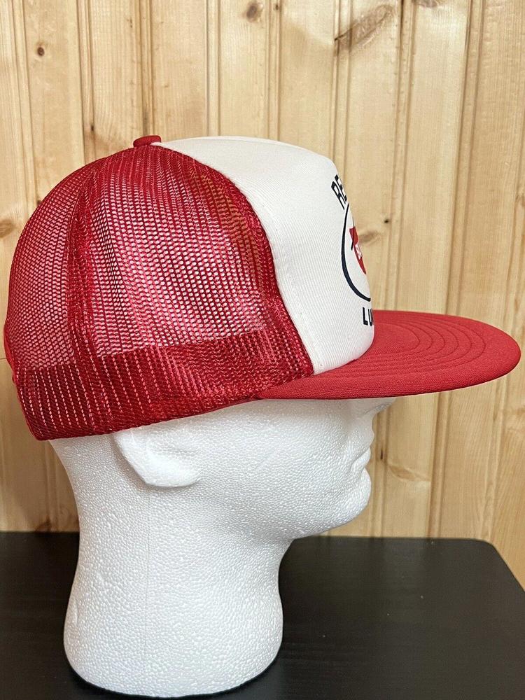 Vintage Trucker Hat 1980s Reed Lumber Company  Builder Mart Snapback Trucker Hat - Picture 5 of 12